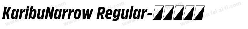 KaribuNarrow Regular字体转换